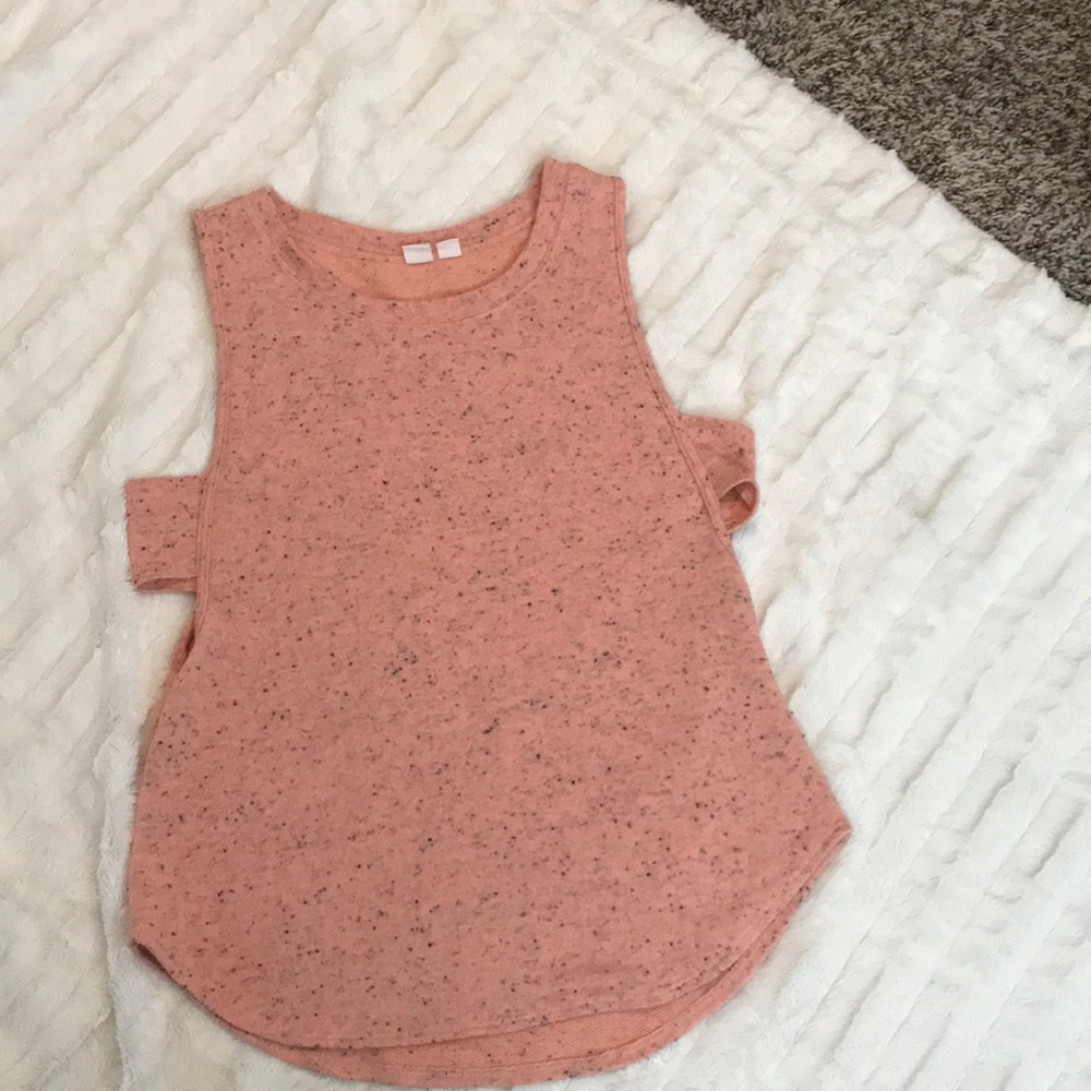 Woven Tank with Side Cut Outs